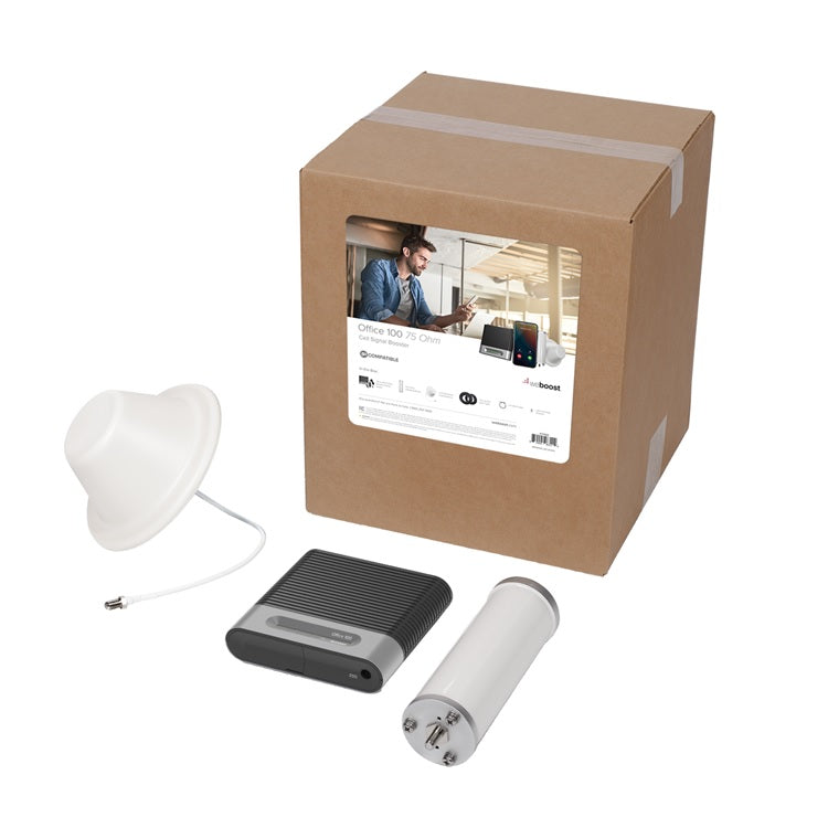 weBoost Office 100 – Amplificateur commercial 72 dB – 75 ohms – antenne omni