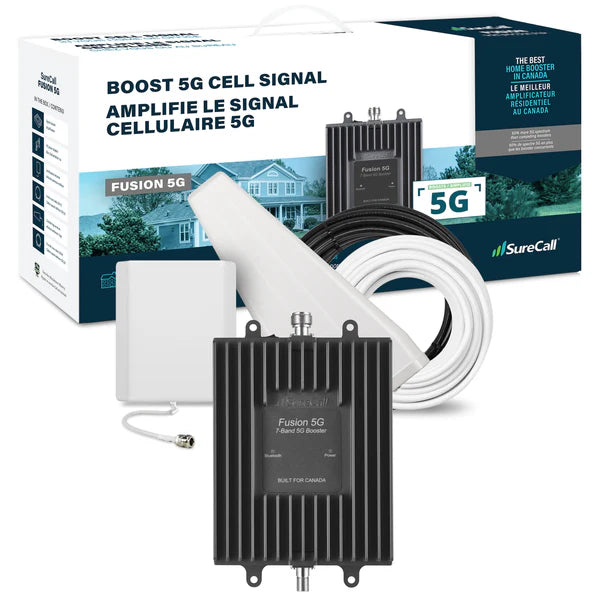 Amplificateur de signal cellulaire Surecall Fusion5G Ultra Large Bande le plus puissant pour la maison