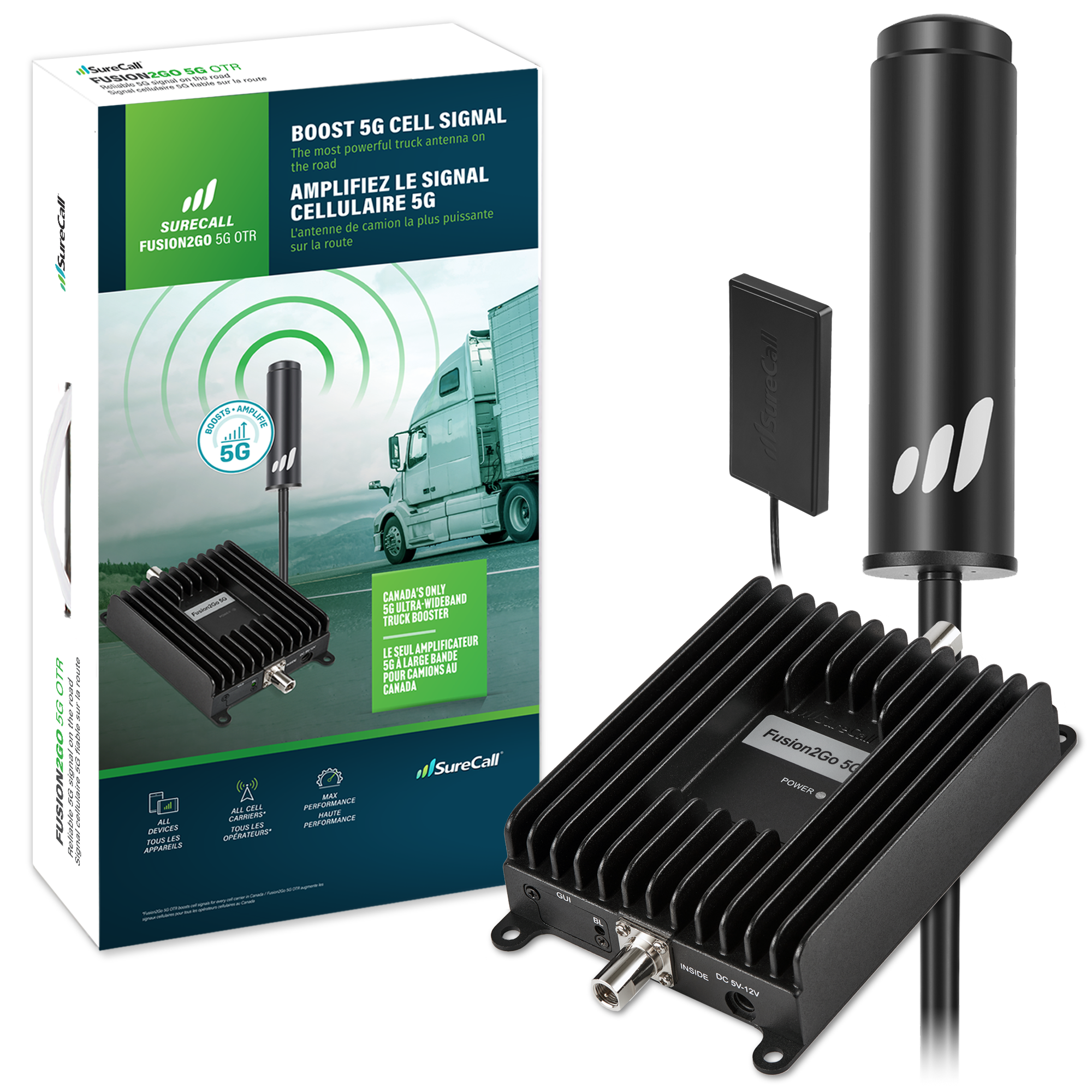 SureCall Fusion2Go 5G OTR – Amplificateur pour camion et VR